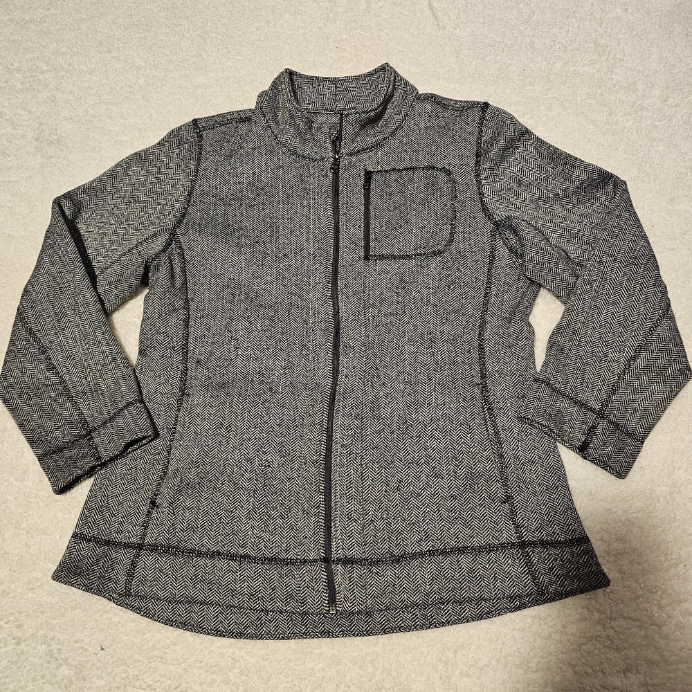 Marc New York Andrew Marc Performance Women's Herringbone Full-Zip Jacket